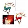 Drip oil deer chest flower, animal pin, high-end brooch, clothing, Christmas brooch, pin buckle
