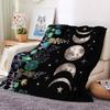 Moonlight Garden Blanket Grape Flower Surround Moon Star Flannel Blanket Bedroom Living Room Home Sofa Blanket