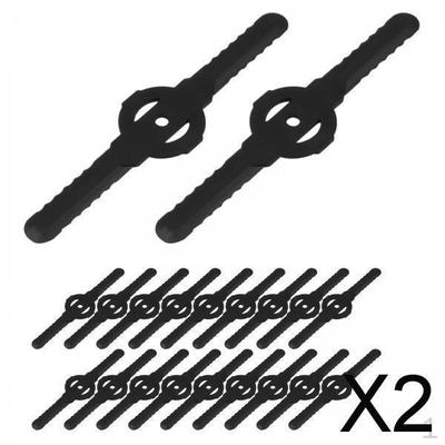 2x 20x Cutter for Electric Cordless, Set, Replacement , 139 Mm Cordless Strimmer