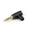 Mono Plug Jack 90 Degree Audio Adapter 3.5mm Jack Plug L Type Audio Connectors 2 3 4 Poles