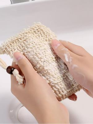 Briskstyle Soap Net Bubble Bag Burlap Linen