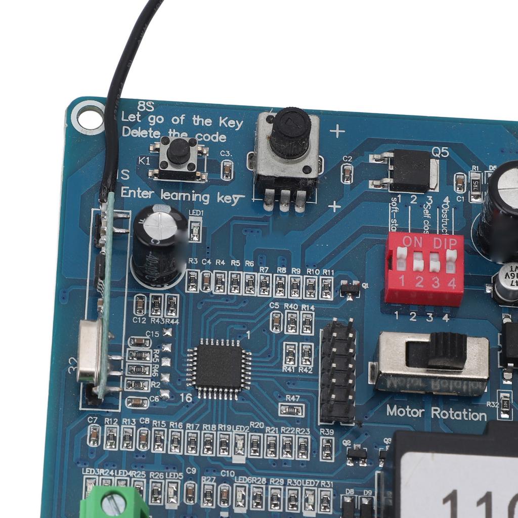 Electric Door Control Board Sliding Gate Opener Main Board Auto Power Off Memory Function Stable Anti Interference for Office