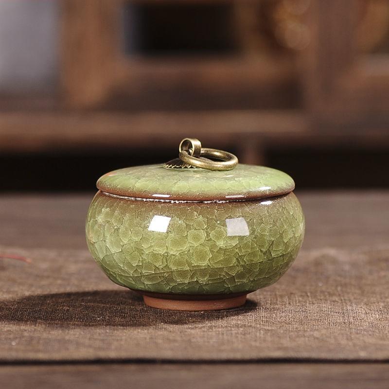 Portable Tea Coffee Sugar Jar Mini Airtight Kitchen Jar Storage Container with Lid China Storage Bottles & Jars Home Decor Gifts