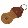 PU Leather Guitar Pick Storage Bag with 3 Random Picks Portable Pick Holder Organizer Pouch for Guitarists Bassists Brown JXB