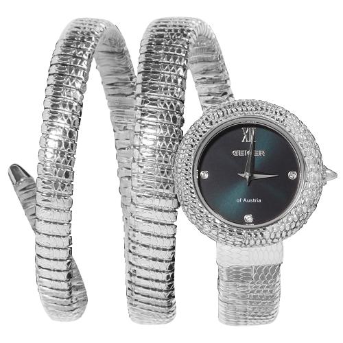 [GEIGER] GEIGER Women s Python Metal Watch GE1267GNS GE1267GNS