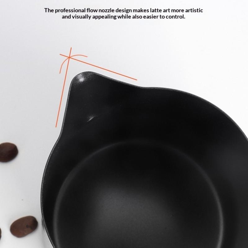 350/600ML Coffee Milk Frothing Pitcher Jug Stainless Steel Precise Scale High Quality Latte Barista Professional Coffee Utensil