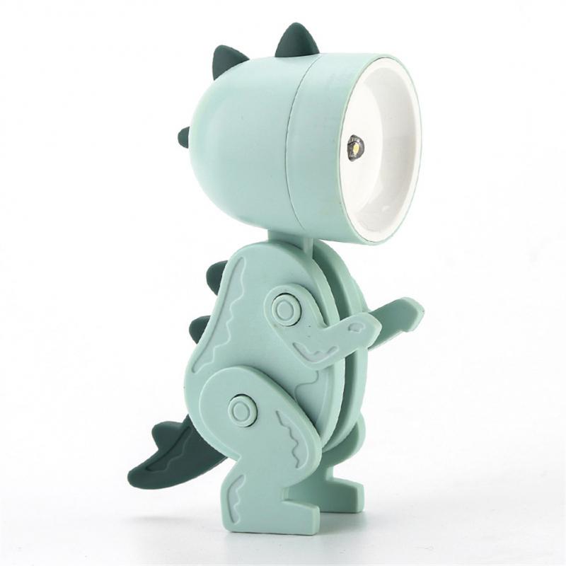 Neueste kreative LED-Nachtlichter Cartoon-Tier-Klapp-Schreibtischlampe Niedliche Haustierlichter Dinosaurierform Augenschutzlampen