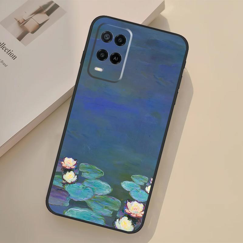 Claude Monet Case For Oppo A94 A74 A54 A80 A60 A40 A18 A38 A58 A78 A98 A96 A76 A16 A15 A17 A57 A77 A5 Pro