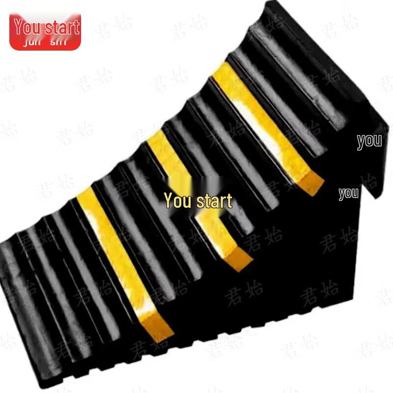 Heavy-Duty Portable Solid Rubber Wheel Chock