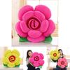 Elegant Romantic Flower Shape Cushion With Bright Colors And Soft Plush Material