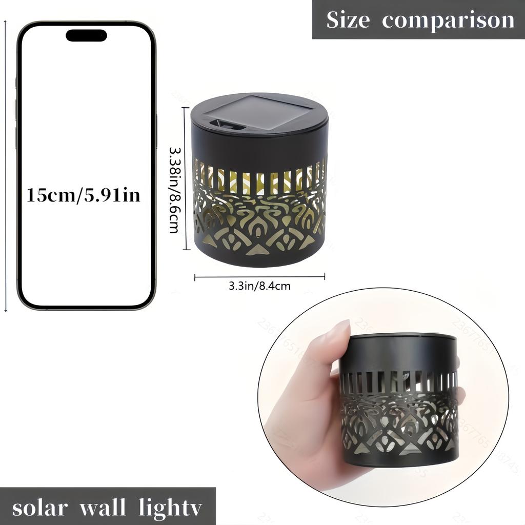 2pcs Solar Light Outdoor Garden Hanging Light LED Landscape Light Garden Decoration Waterproof Projection Light