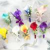 10PCS Real Touch Calla Lily Artificial Flowers Bridal Bouquets Home Office Wedding Party Decoration
