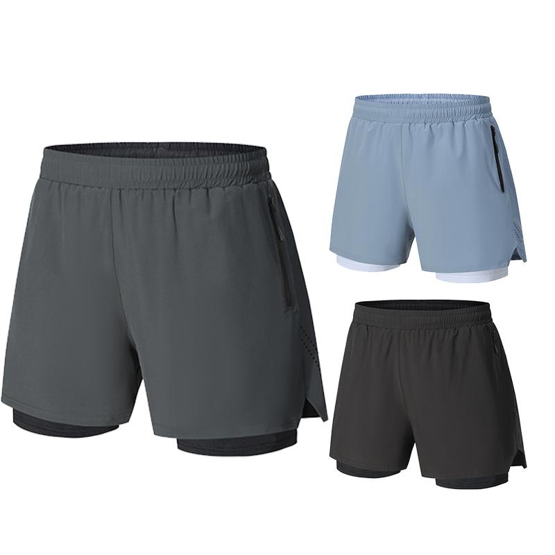 Mens marathon Running Shorts Training Tights Sports for Men Gym Jogging Sportswear Male Basketball Fitness Double Shorts Dry Fit