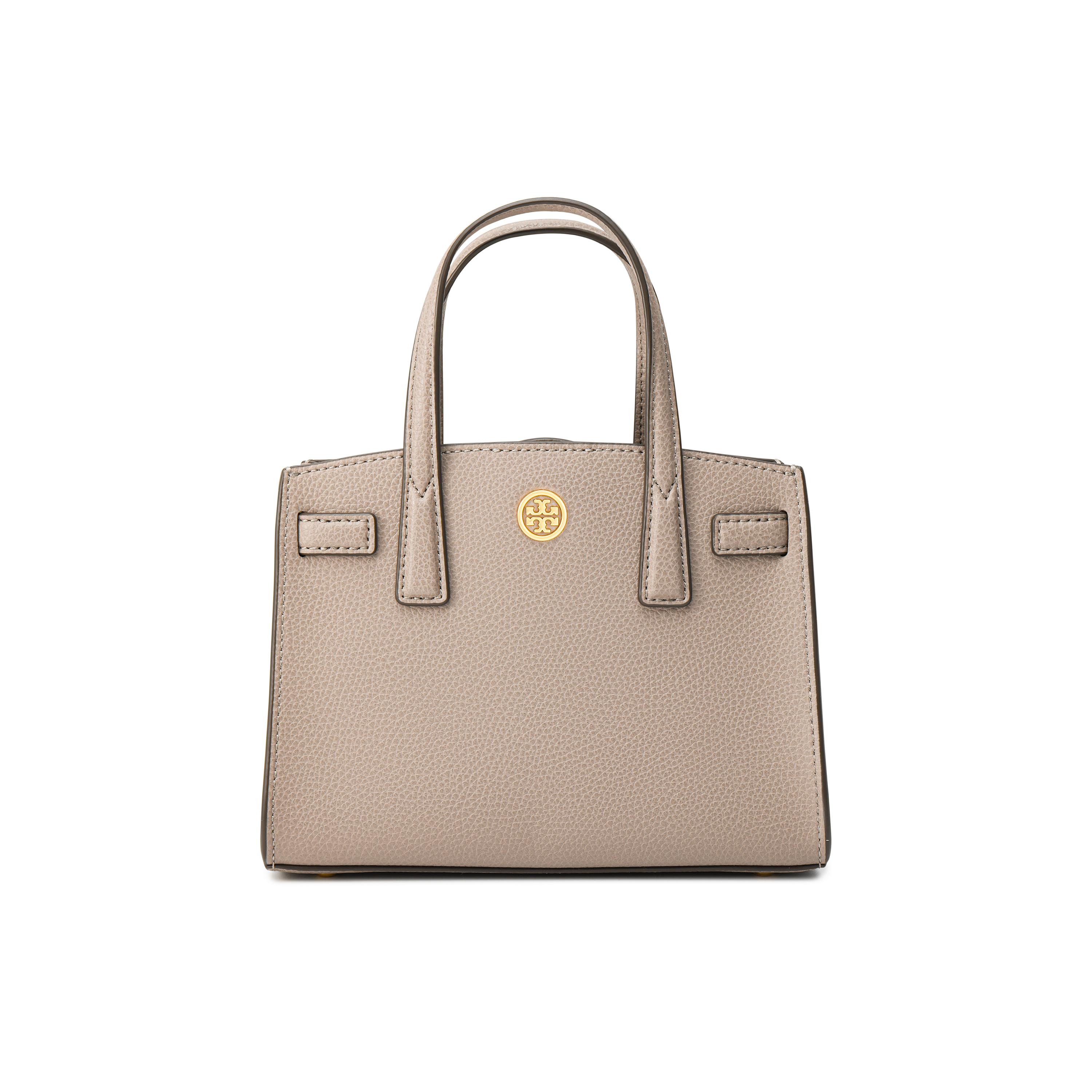 

Tory Burch Walker Fashion Versatile Commuter Mini Crossbody Handbag Women handbags Gray 79405-082 Basic Set (Bag+Dust Bag)