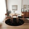 Luxury  Black Golden MarblePattern Round Shape Floor Mats Kitchen Hallway Runner Rug Bedroom Living Room Soft Carpet Non-slip Area Rug