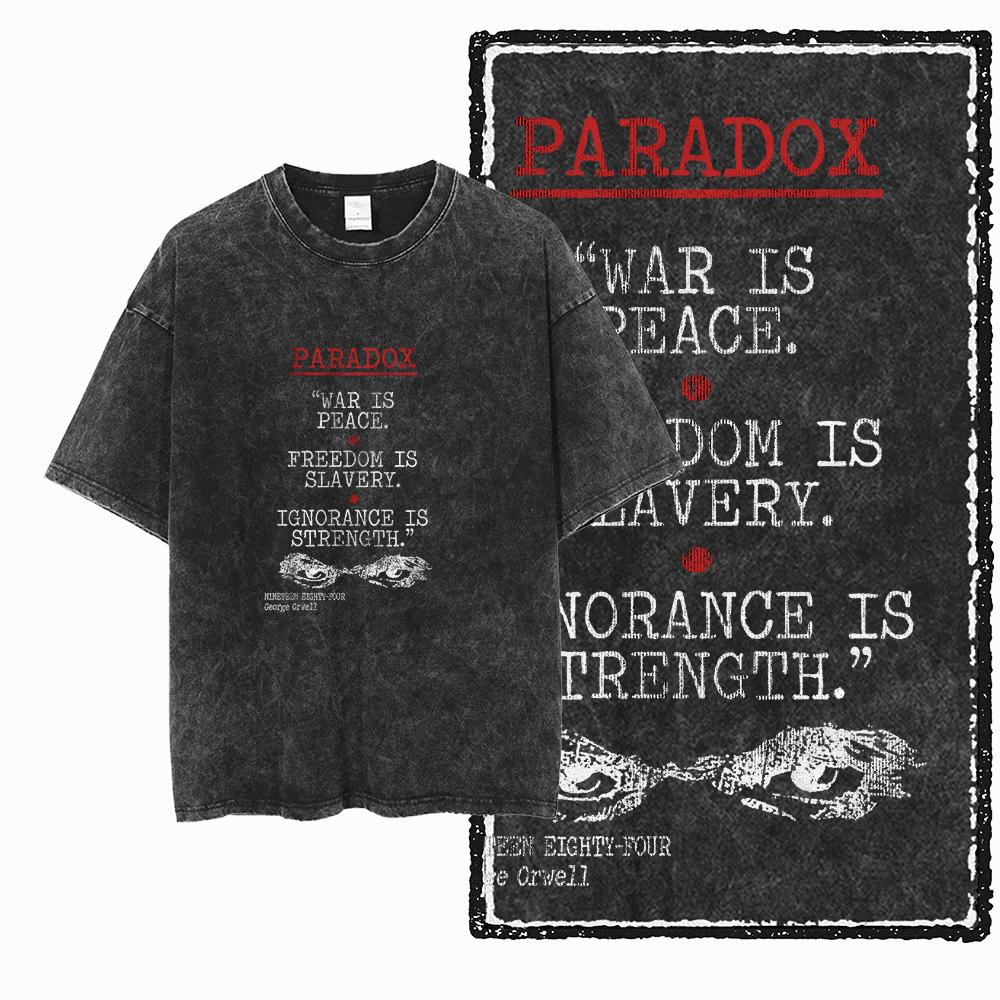 Streetwear Tee for Men Premium Washed Cotton TShirt Vintage Distressed Look Heavyweight Softest Comfort Bulk Plain M