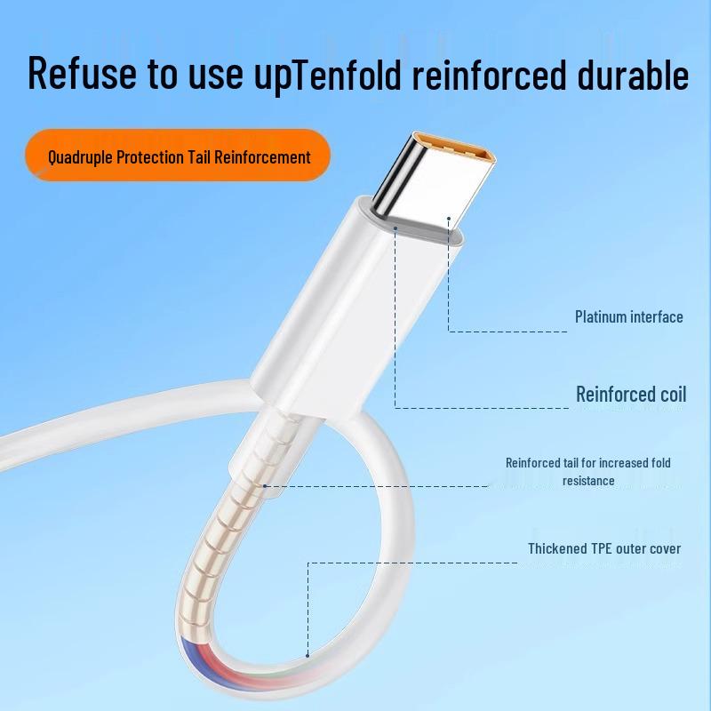 120W Super Flash Charging Cable - 3-in-1 for Huawei, Type-C, Android Devices, 1-to-3 Data Cable for Car Use
