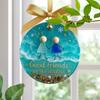 Friendship Ornaments 2D Acrylic Christmas Tree Pendant Art Friend Keepsake Pendant For Women Winter Home Colleague Holiday Bag