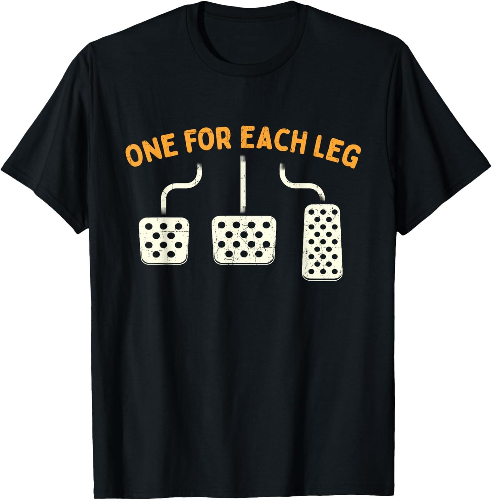 NEW LIMITED One For Each Leg - Mechanic Car Lover Race Car T-Shirt M