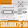 Adjustable Stroke Pneumatic Thin Cylinder - Piston Rod Sizes: 16/20/25/32/40/63