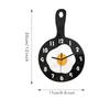 Fried Egg Wall Clock - Fun Kitchen Decor with Iron Pot Design, Breakfast-Themed Hanging Clock for Living Room & Cooking Space
