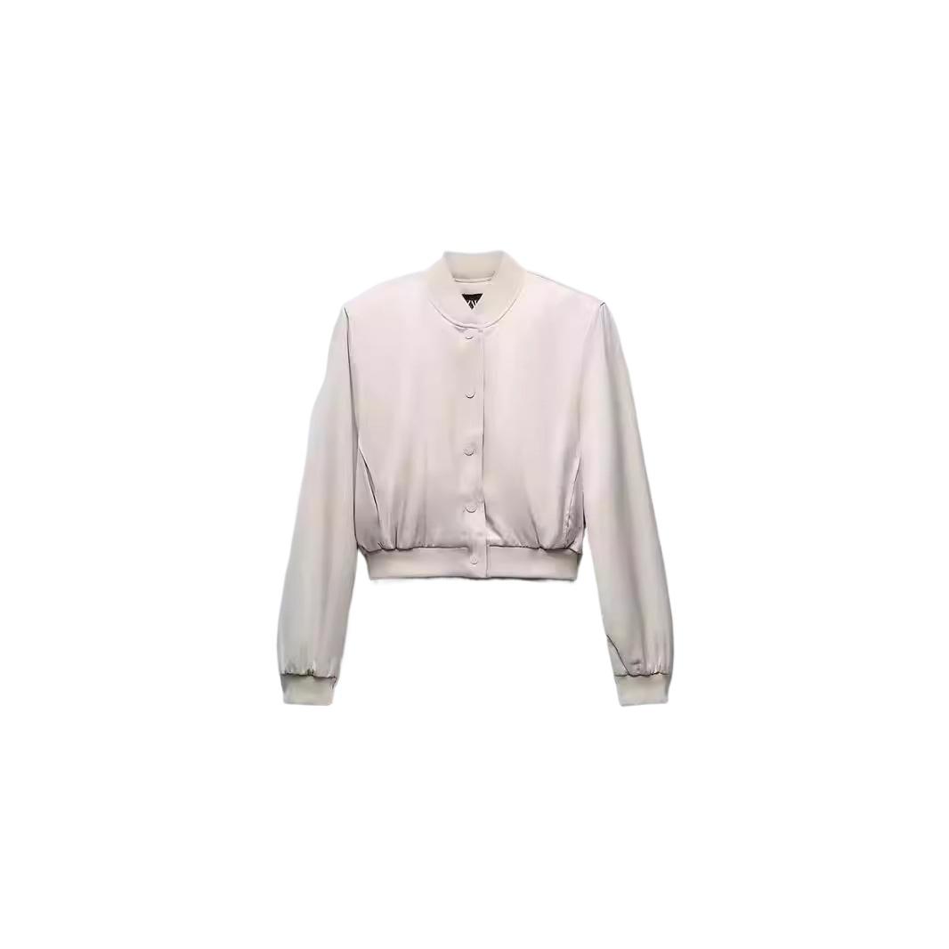 

Женская куртка-бомбер, пальто, осень-зима, пуговицы, бейсболка, авиатор, укороченные куртки для женщин, укороченная верхняя одежда с длинным рукавом L белый