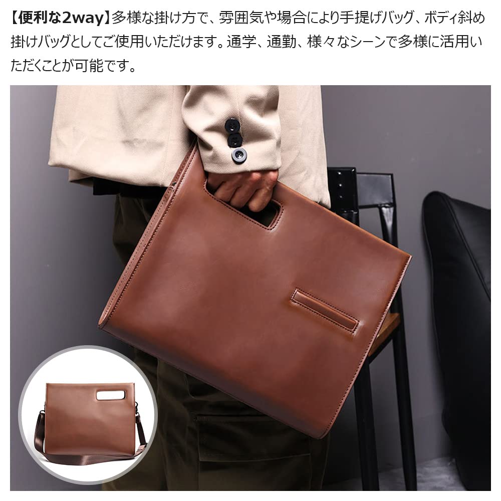 Second Bag for Men and Large Shoulder A4 Can Store Shoulder Strap File Envelope Business Clutch Wedding [Whatna] 2-way Women, Bag, Size, Items,