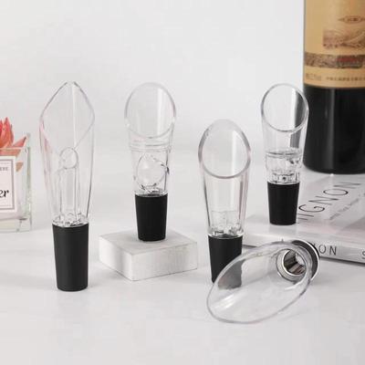 Blütenblattförmiger Wein-Schnelldekanter aus Silikon aus Edelstahl