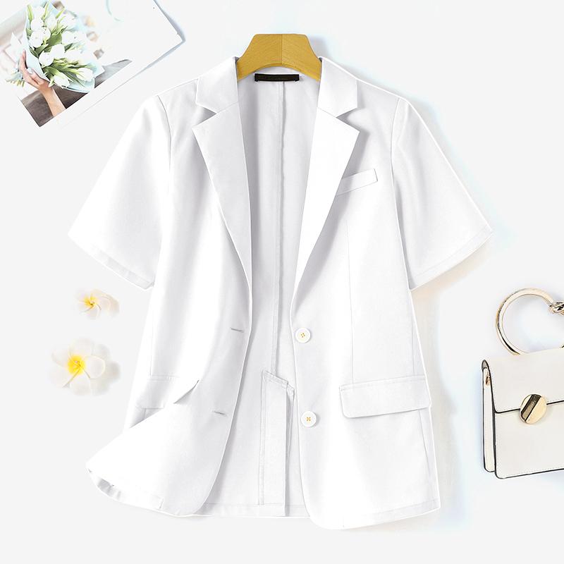 ZANZEA Frauen Kurzarm Blazer Mantel Revers Kragen Elegante Casual Jacken Outwear Plus Größe