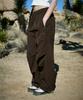MINIMALPROJECT Sideline Wide Woven Track Pants Mtp124 [Brown]