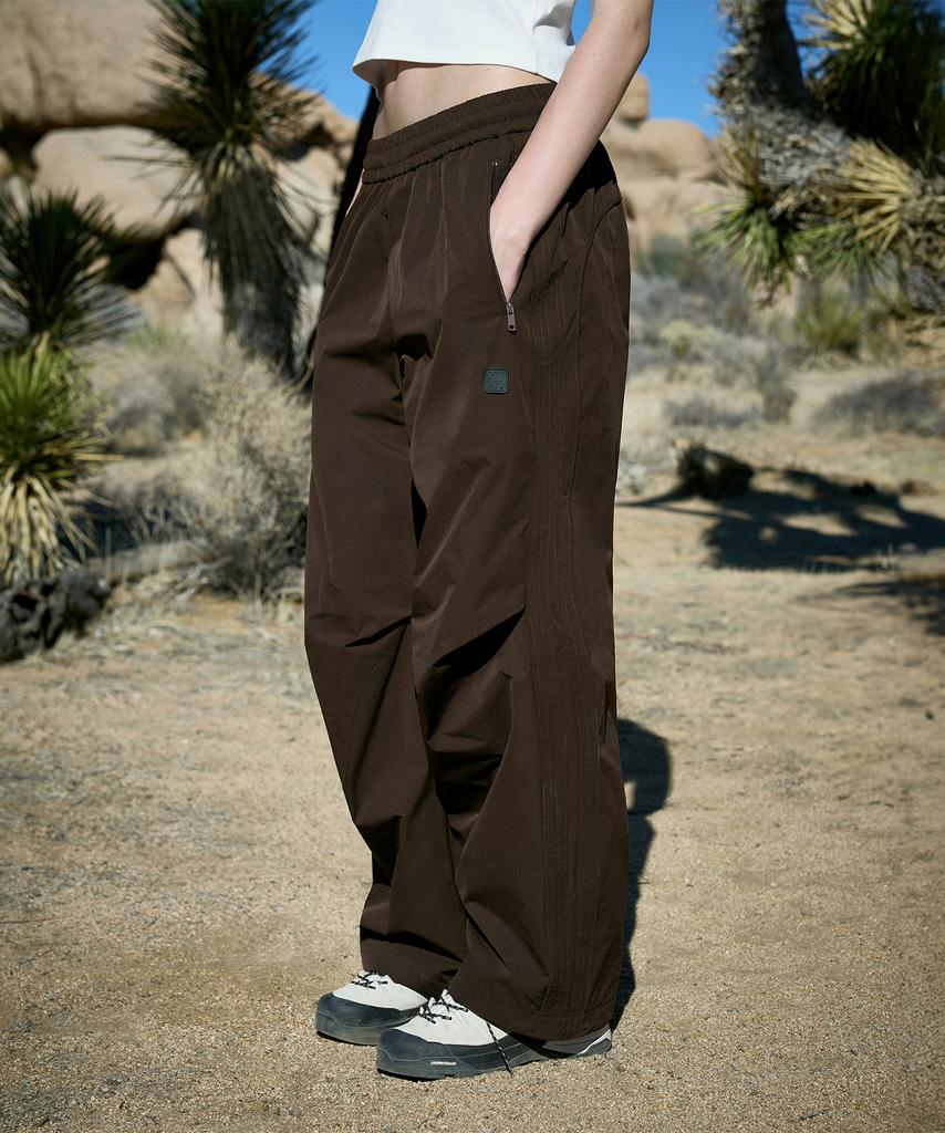 MINIMALPROJECT Sideline Wide Woven Track Pants Mtp124 [Brown]