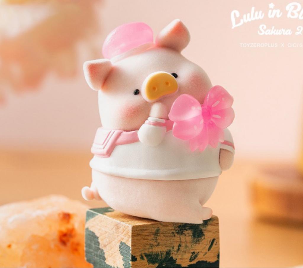 Hidden Genuine Canned Pig Lulu Pig Cherry Blossom Series First Generation Trendy Toy Figurine Peripheral Gift Ornament