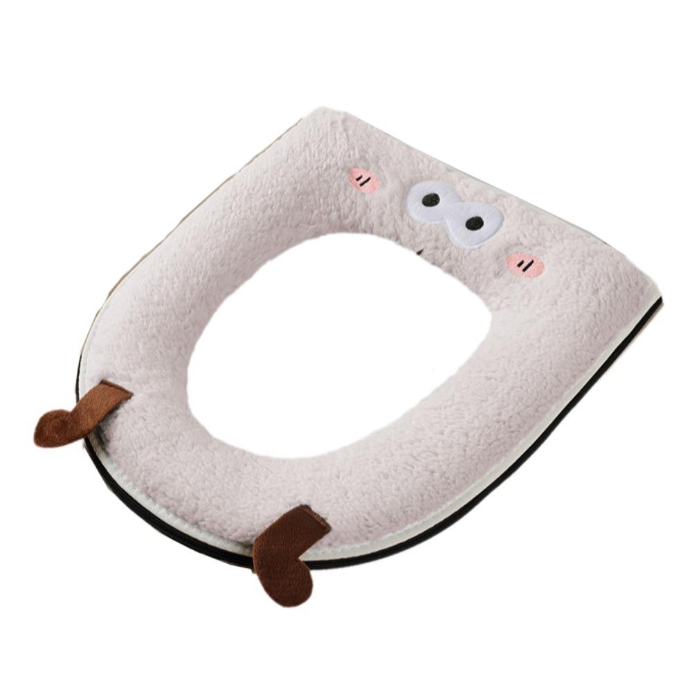 Warm Toilet Seat Cushion Cartoon Washable Toilet Cushion Easy Install Toilet Pad  Home Toilet
