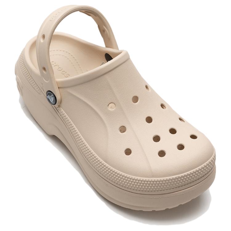 Crocs Simple Round Toe Anti-Slip Closed-Toe Slippers Unisex Slippers Beige 210062-11S
