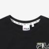 [fila Kids] Zuri Short Sleeve Sweatshirt   Shorts Set Up  Fk2fsf2201x Blk  q0zFk2fsf2201xBlk
