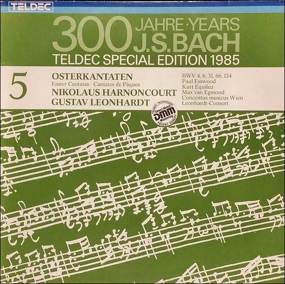 LP Record J. S. BACH, NIKOLAUS HARNONCOURT, G - Osterkantaten = Easter Cantatas BWV 648235DM 1985 Germany Classical Used