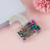 100 Pcs Color Boxed Pearl Needles, Shaped Pins, Handmade Diy Cutting And Positioning Jewelry Fixing Pins