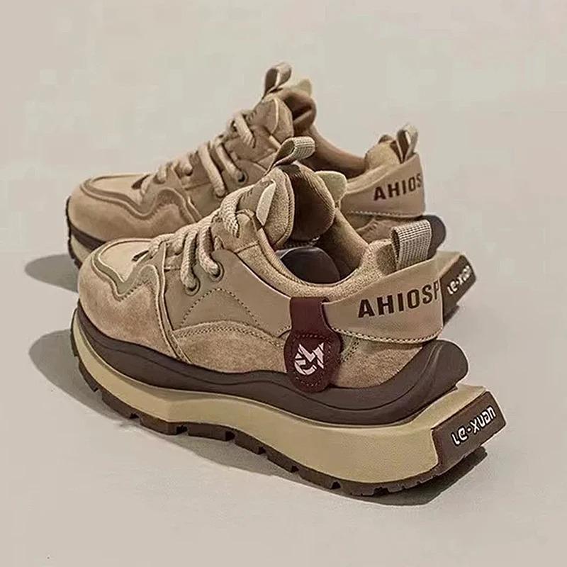 

2025 Original Retro luxury Sneakers For Women Design Suede Short High Street Girl s sneakers ladies tennis high quality shoes 35 чорний