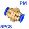 5PCS Pneumatic Fitting Pipe Air Connector Tube Quick Release Fitting Push In Hose Plastic 4/6/8/10/12mm Air Hose Connectors 6