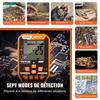Waterproof Metal Detector, 12" Coil, Professional Rechargeable Gold Detector, 39-50 in Adjustable with LCD 7 Modes Advanced DSP Chip Bluetooth