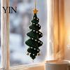 Crochet Gift for Her Doll Spiral Ornament DIY Kit, Holiday Craft Set with Soft Yarn, Beads, Christmas Tree Hanging Window Wall Cabinet Handmade