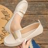 Fashion New 2025 Comfortable Breathable Flat Heel Single Shoes Flat Soft Leather Non-slip Women's Shoes