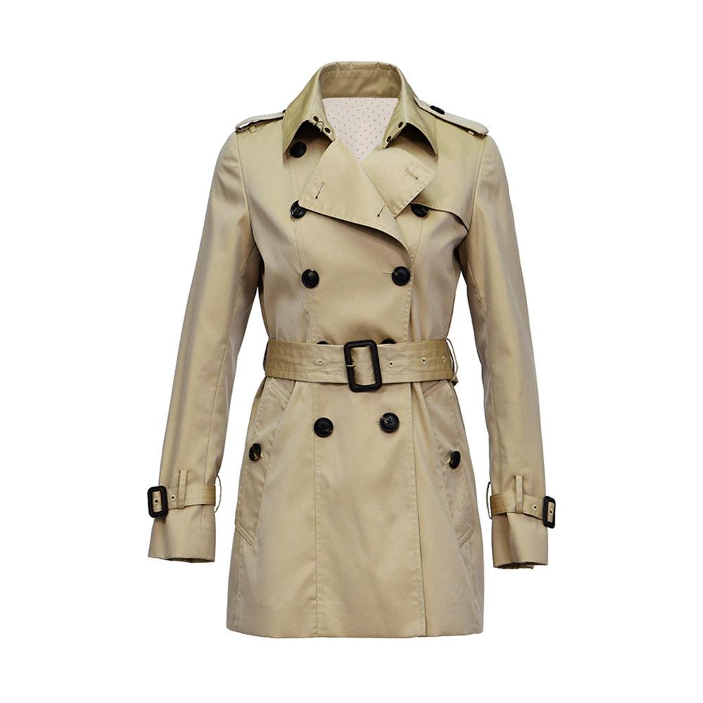 24S Autumn New Classic Gabadian Double-breasted Belt Slim-fit Windbreaker Jacket Women