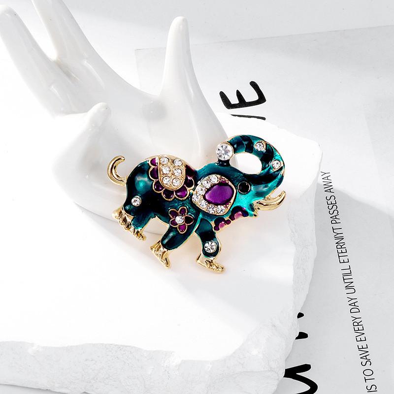 Ethnic Style Animal Brooch Pin With Rhinestones For Women Fashion Accessories