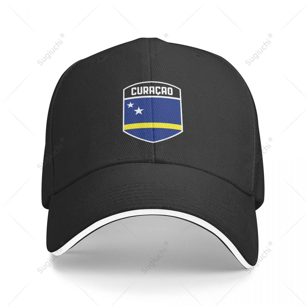 Multifunction Curacao Flag Shield Sandwich Baseball Cap Unisex Sports Casual Caps Golf Hat Fishing Outdoors