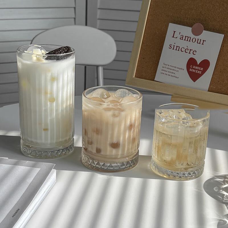 Chang Baosen Striped Glass Coffee Cups