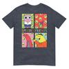 Smiling Friends Pop Art Character Grid Funny Cartoon Tshirt