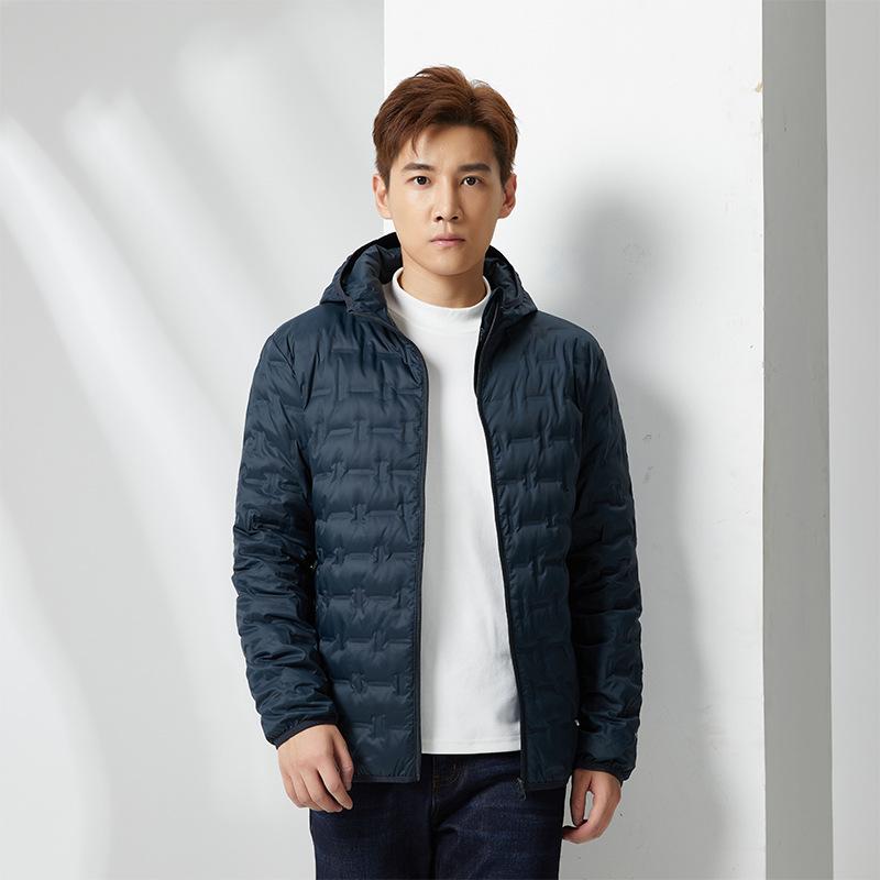 Men's Down Jacket Winter New Outdoor Windproof Warm Hooded Down Jacket Women's Jacket