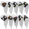 10Pcs PU Leather Waterproofs Golfs Iron Head Cover Golfs Iron Head Protective Cover Golfs Accessories Gifts for Golfers