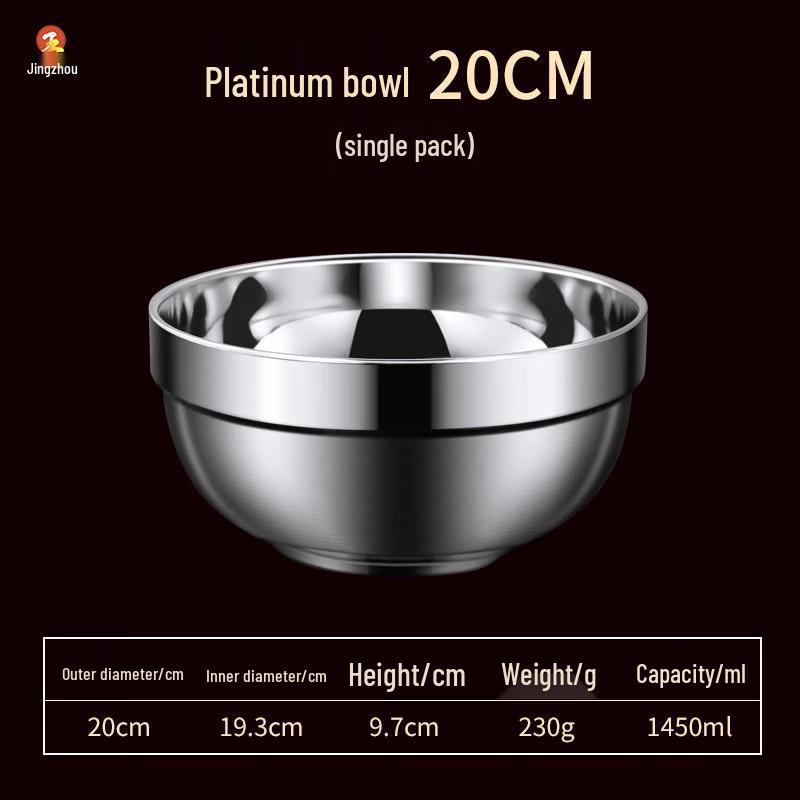 Jingzhou Double-Layer Stainless Steel Heat-Insulated Bowls